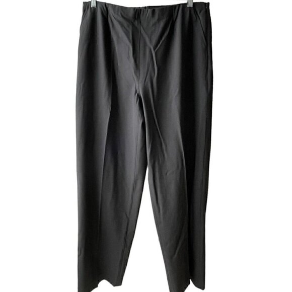 NWT Susan Bristol Wool Blend Fundamentals Black Slacks Women 12 Style 1645850 - Picture 1 of 8